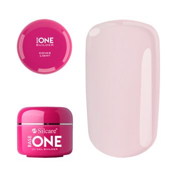 SILCARE BASE ONE BUILDER COVER LIGHT gelis nagams priauginti, 15 g