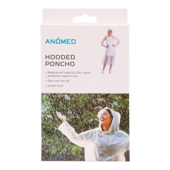 ANOMEO apsiaustas nuo lietaus su gobtuvu