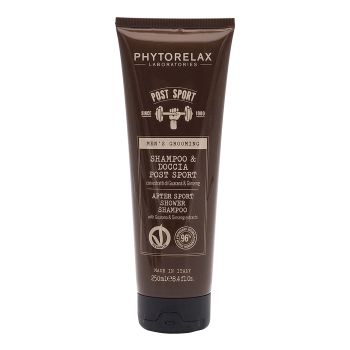 PHYTORELAX MEN AFTER SPORT plaukų ir kūno šampūnas, 250 ml
