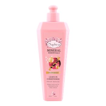 MINERAL ESSENTIALS by SAPHIRA COLOR BOOST LEAVE IN plaukų kondicionierius, 200 ml