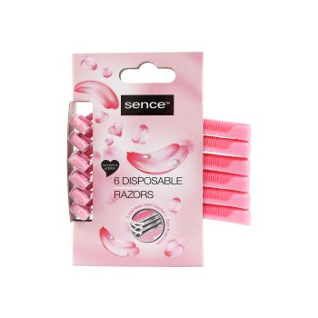 SENCE DISPOSABLE vienkartiniai moterų skustuvai (6 vnt.)