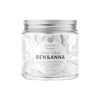 BEN & ANNA WHITE FLUORIDE dantų pasta, 100 ml