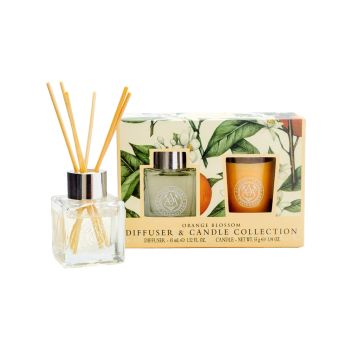 AROMAS ARTESANALES DE ANTIGUA ORANGE BLOSSOM patalpų kvėpiklis ir žvakė