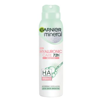 GARNIER MINERAL HYALURONIC CARE 72 H purškiamasis dezodorantas, 150 ml