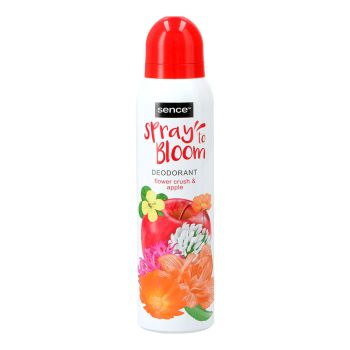 SENCE SPRAY TO BLOOM FLOWER CRUSH & APPLE purškiamasis dezodorantas, 150 ml