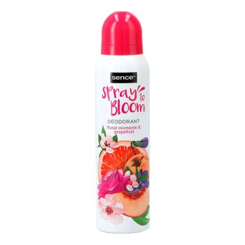 SENCE SPRAY TO BLOOM FLORAL MOMENTS & GRAPEFRUIT purškiamasis dezodorantas, 150 ml