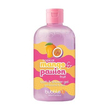 BUBBLE T MANGO & PASSION FRUIT vonios ir dušo želė, 500 ml