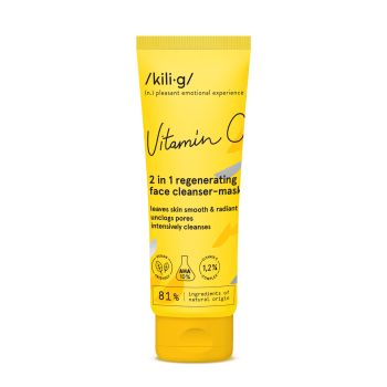 KILIG VITAMIN C 2 IN 1 atkuriamasis veido prausiklis - kaukė, 75 ml