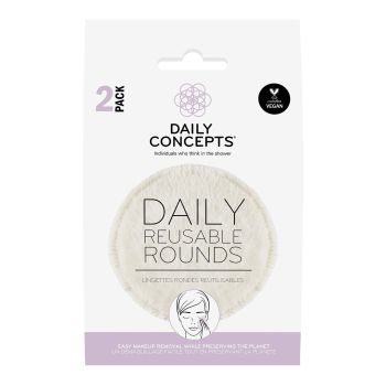 DAILY CONCEPTS makiažo valymo padukai (2 vnt.)