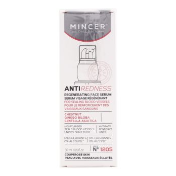 MINCER ANTIREDNESS REGENERATING veido serumas, 30 ml