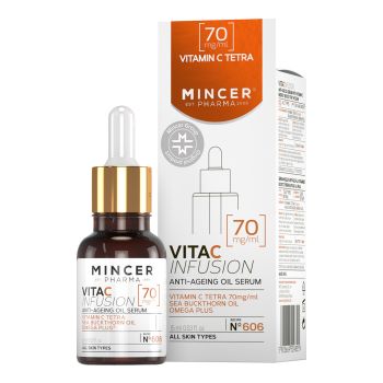 MINCER VITA C INFUSION ANTI- AGE veido aliejus serumas, 15 ml