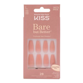 KISS BARE BUT BETTER priklijuojami dirbtiniai nagai (28 vnt.)
