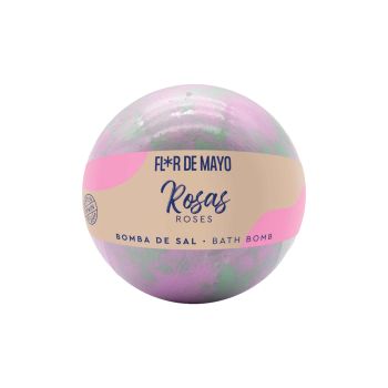 FLOR DE MAYO ROSAS vonios druskos burbulas, 200 g
