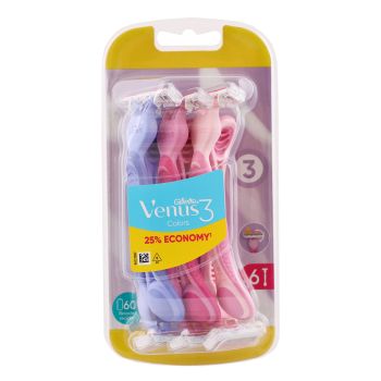 GILLETTE VENUS 3 vienkartiniai skustuvai (6 vnt.)