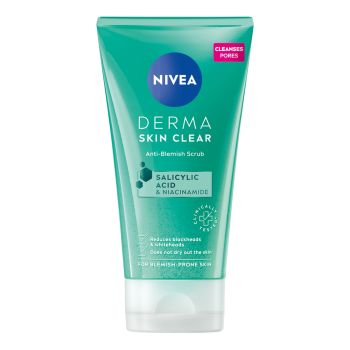 NIVEA DERMA SKIN CLEAR veido šveitiklis, 150 ml