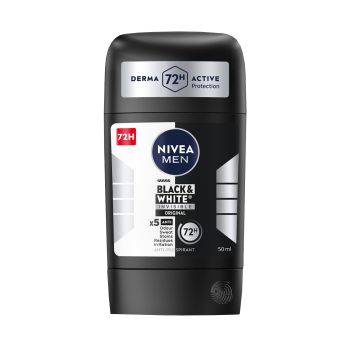 NIVEA BLACK & WHITE INVISIBLE pieštukinis vyrų dezodorantas antiperspirantas, 50 ml