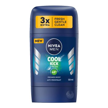 NIVEA FRESH KICK pieštukinis vyrų dezodorantas antiperspirantas, 50 ml
