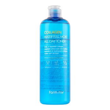 FARMSTAY COLLAGEN WATER FULL MOIST ALL DAY veido tonikas, 500 ml