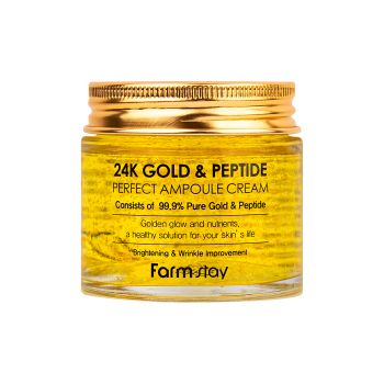 FARMSTAY 24K GOLD & PEPTIDE veido kremas, 80 ml