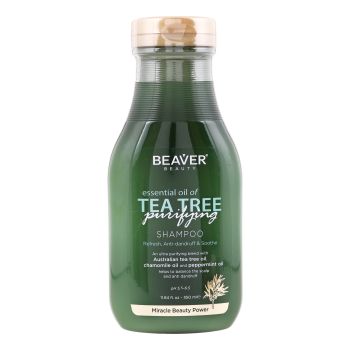BEAVER BEAUTY TEA TREE PURIFYING plaukų šampūnas, 350 ml