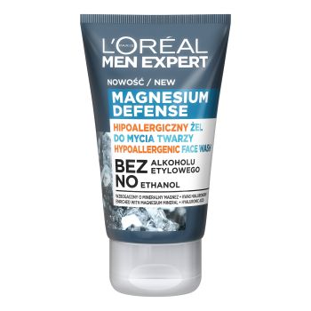 L'OREAL MEN EXPERT MAGNESIUM DEFENCE valomoji veido želė, 100 ml