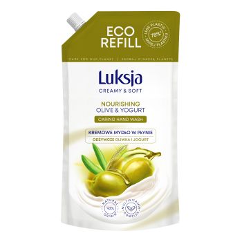 LUKSJA CREAMY & SOFT NOURISHING skystojo muilo papildymas, 900 ml