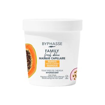 BYPHASSE FAMILY FRESH DELICE HYDRATANT plaukų kaukė, 250 ml