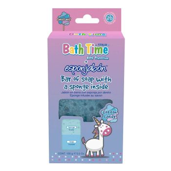 BATH TIME COTTON CANDY kūno muilo kempinė, 120 g