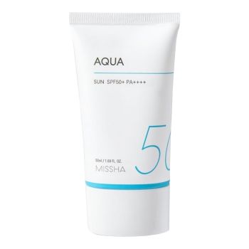 MISSHA AQUA SUN SPF50+ apsauginis veido kremas nuo saulės, 50 ml