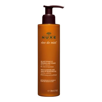 NUXE REVE DE MIEL veido valiklis ir makiažo valomoji želė, 200 ml