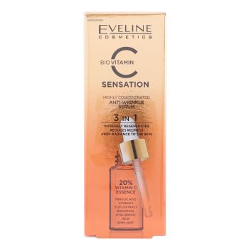 EVELINE BIO VITAMIN C SENSATION ANTI-WRINKLE veido serumas, 18 ml