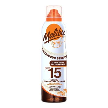 MALIBU CONTINUOUS SPF 15 apsauginis purškiamasis losjonas, 175 ml