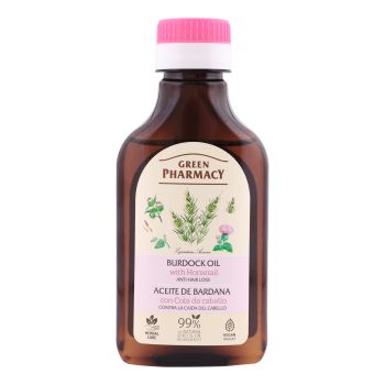 GREEN PHARMACY BURDOCK OIL WITH HORSETAIL plaukų aliejus, 100 ml