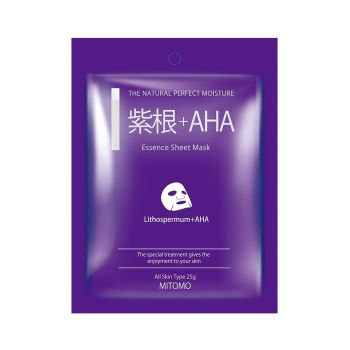 MITOMO LITHOSPERMUM + AHA veido kaukė, 25 g