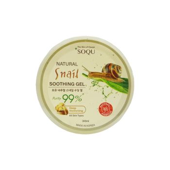 SOQU NATURAL SNAIL SOOTHING veido ir kūno želė, 300 ml