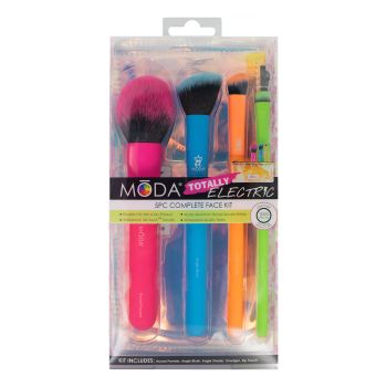 MODA 5PC COMPLETE FACE KIT makiažo šepetėlių rinkinys
