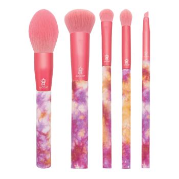 MODA CALMING CORAL TIE DYE kosmetinių šepetėlių rinkinys
