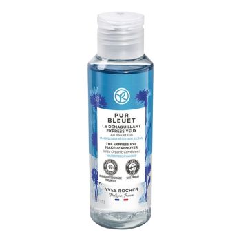 YVES ROCHER PUR BLEUET THE EXPRESS vandeniui atsparus akių makiažo valiklis, 100 ml