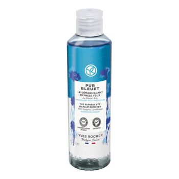 YVES ROCHER PUR BLEUET THE EXPRESS vandeniui atsparus akių makiažo valiklis, 200 ml