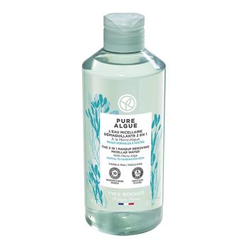YVES ROCHER PURE ALGUE THE 2 IN 1 micelinis vanduo makiažui valyti, 400 ml