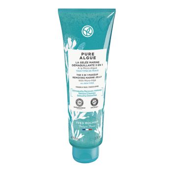YVES ROCHER PURE ALGUE THE 3 IN 1 makiažo valiklis želė, 150 ml
