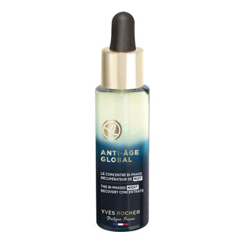 YVES ROCHER ANTI-AGE GLOBAL THE BI-PHASED naktinis koncentratas, 30 ml