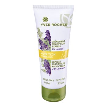 YVES ROCHER NUTRITION EXPRESS ABSORPTION pėdų kremas, 75 ml