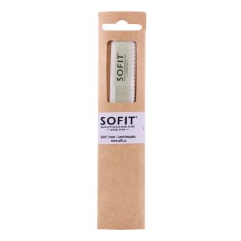 SOFIT stiklinė dvipusė nagų dildė, 13,5 cm