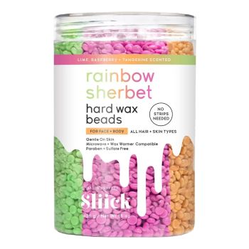 SALON PERFECT SLIICK RAINBOW SHERBET depiliacinis kietasis vaškas granulėse, 425 g