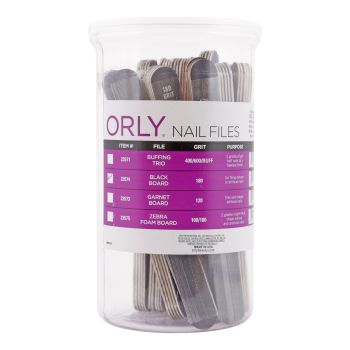 ORLY 180 BLACK nagų dildės (100 vnt.)