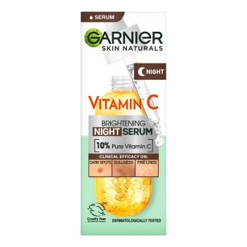 GARNIER SKIN NATURALS VITAMIN C BRIGHTENING naktinis veido serumas, 30 ml