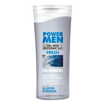 JOANNA POWER MEN FRESH 3 IN 1 kūno, veido ir plaukų želė, 100 ml