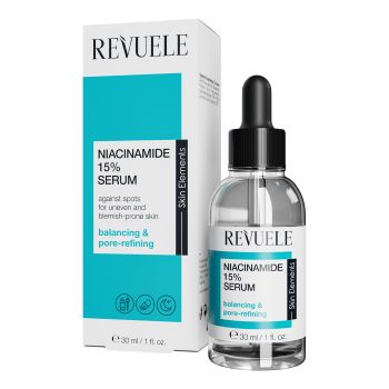 REVUELE NIACINAMIDE 15% veido serumas, 30 ml