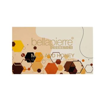 BELLAPIERRE MILK AND HONEY 12 spalvų akių vokų šešėlių paletė